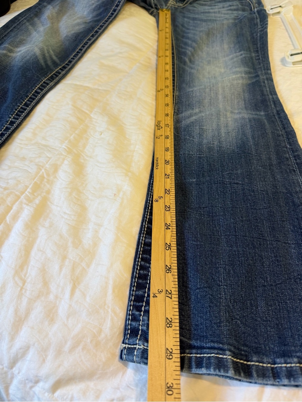 Miss Me Y2K Bling Rhinestone Bootcut Jeans 29 Low Rise  Western Glam McBling - Picture 13 of 15